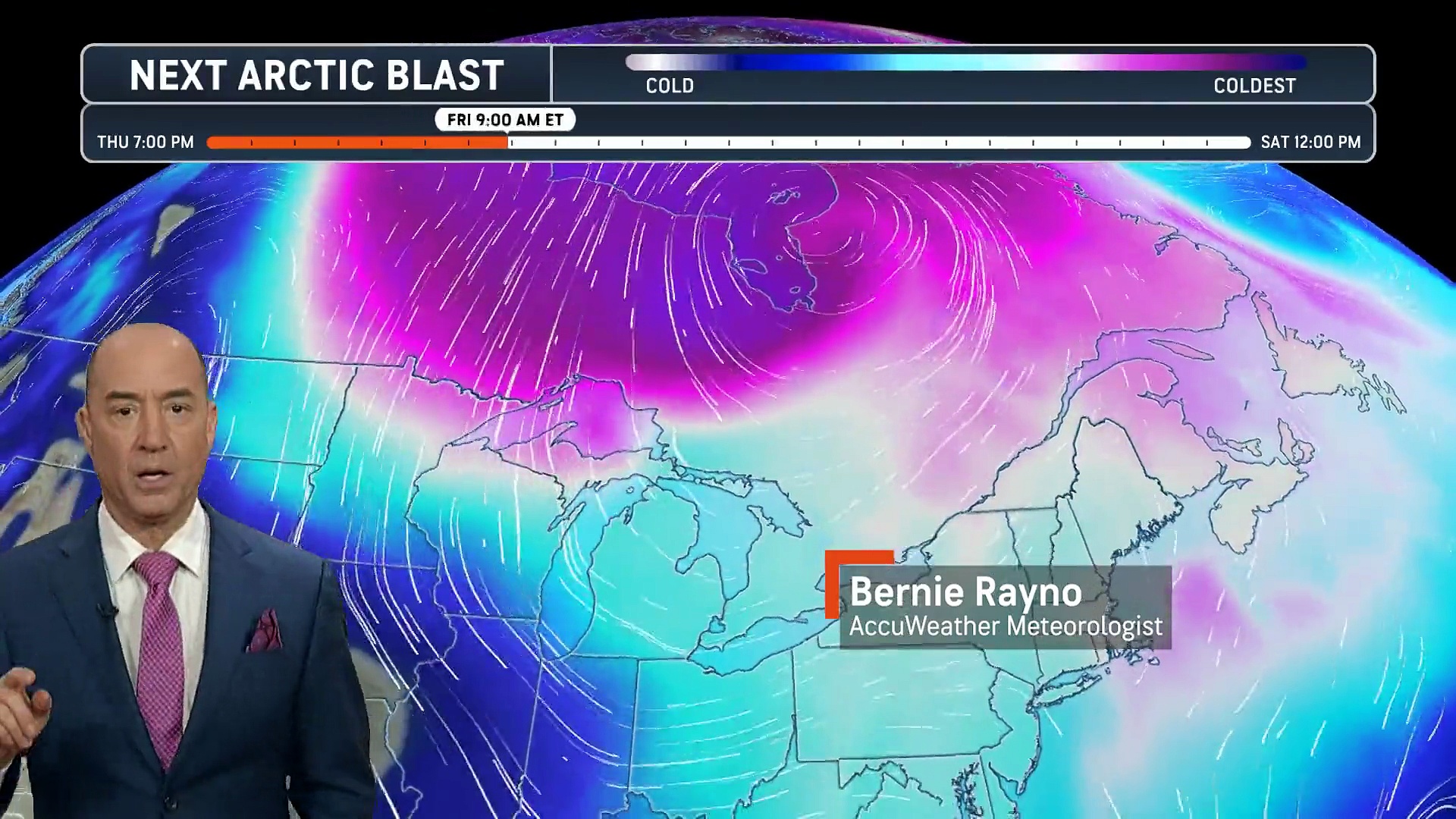 Bitter Arctic cold and strong winds target the Northeast this weekend