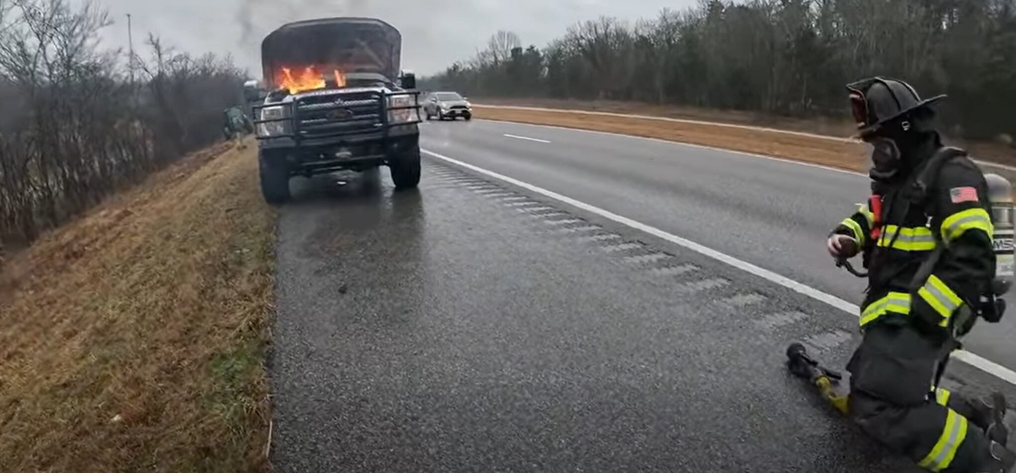 Video shows how Maury County firefighters respond to roadside truck ...