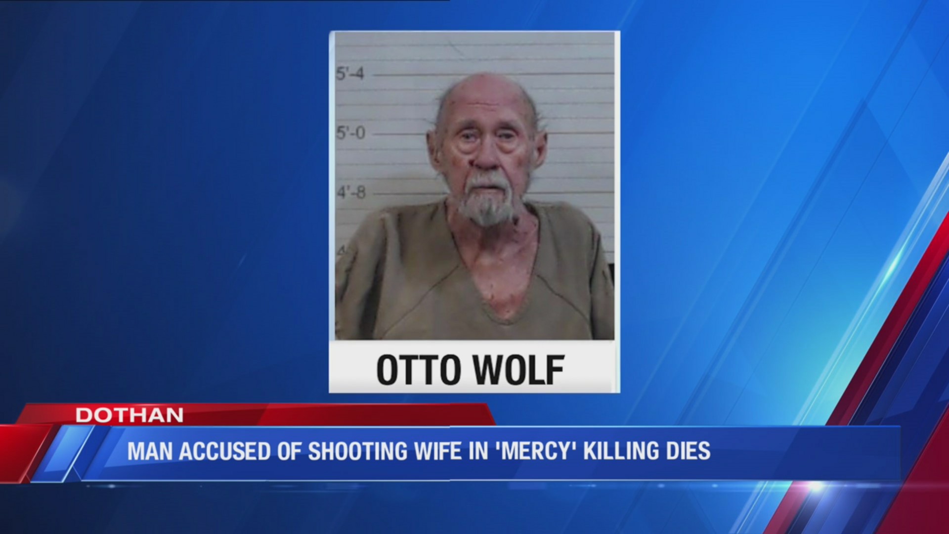 Man accused of shooting wife in 'mercy' killing dies while out on bond