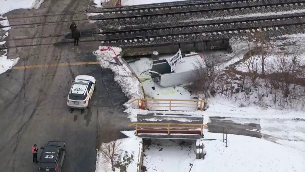 Driver killed after box truck hit by Amtrak train near Lemont