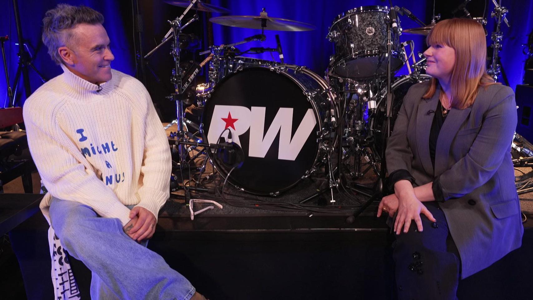 Williams, pictured with the BBC's Charlotte Gallagher, says he's glad social media was not around earlier in his career