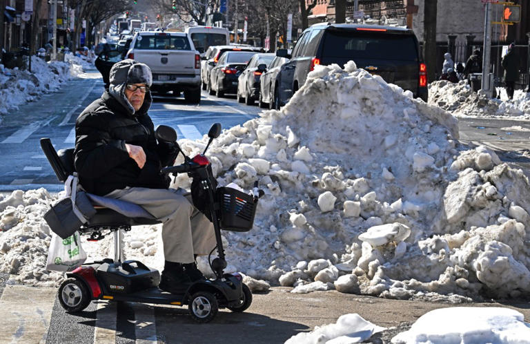 NYC’s snow woes continue as giant icebergs, slushy streets and trash ...