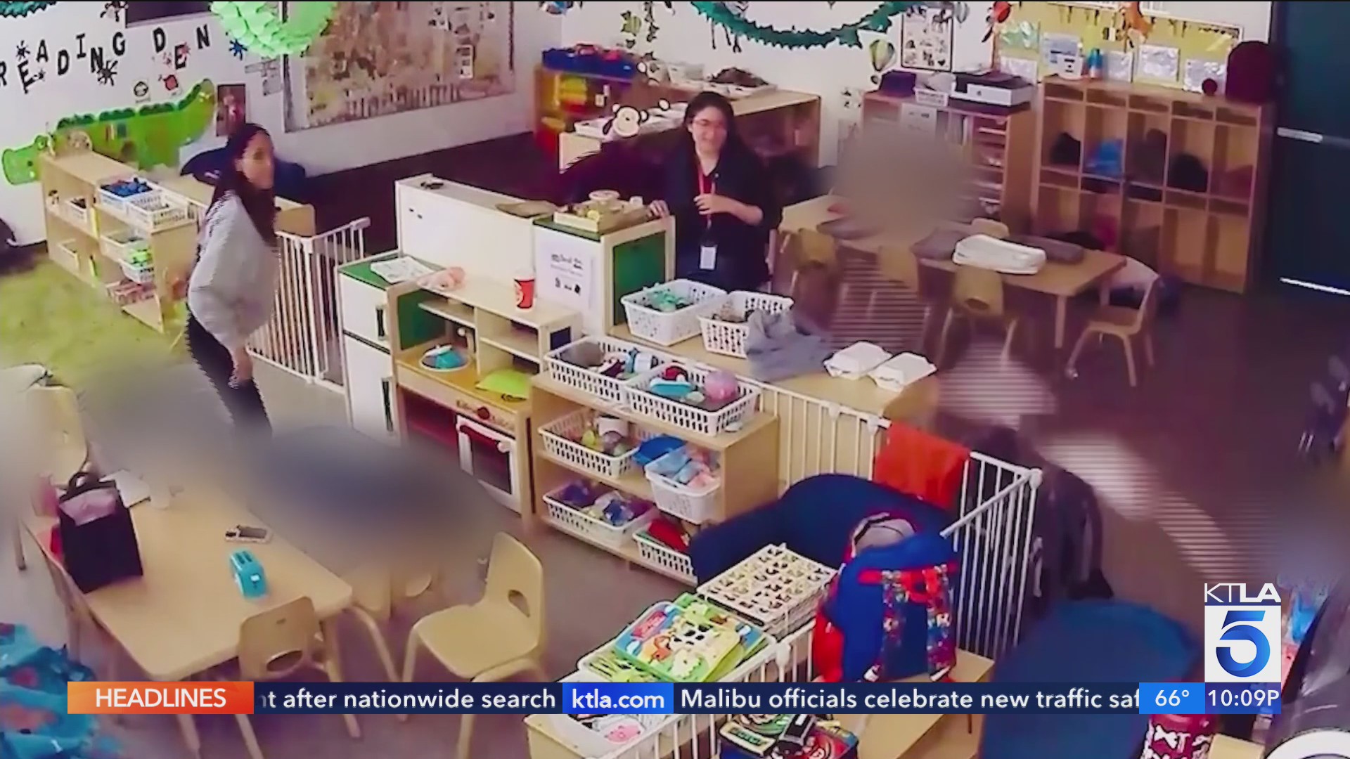 Daycare worker seen throwing shoe at young child in Inglewood