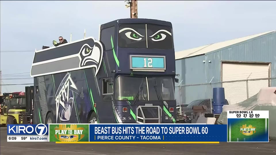 Video: Beast Bus heads to the Super Bowl