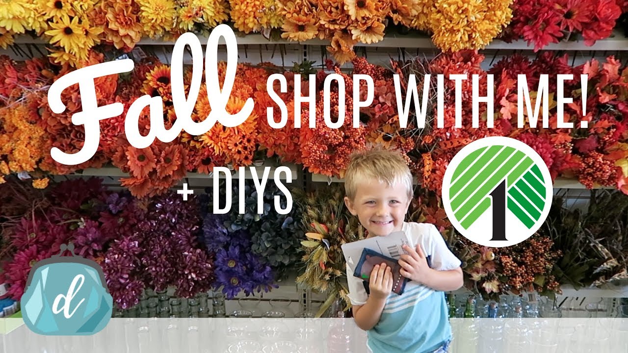 Dollar Tree fall shop with me! 💚🍂 Decor, farmhouse DIYs, new finds ...