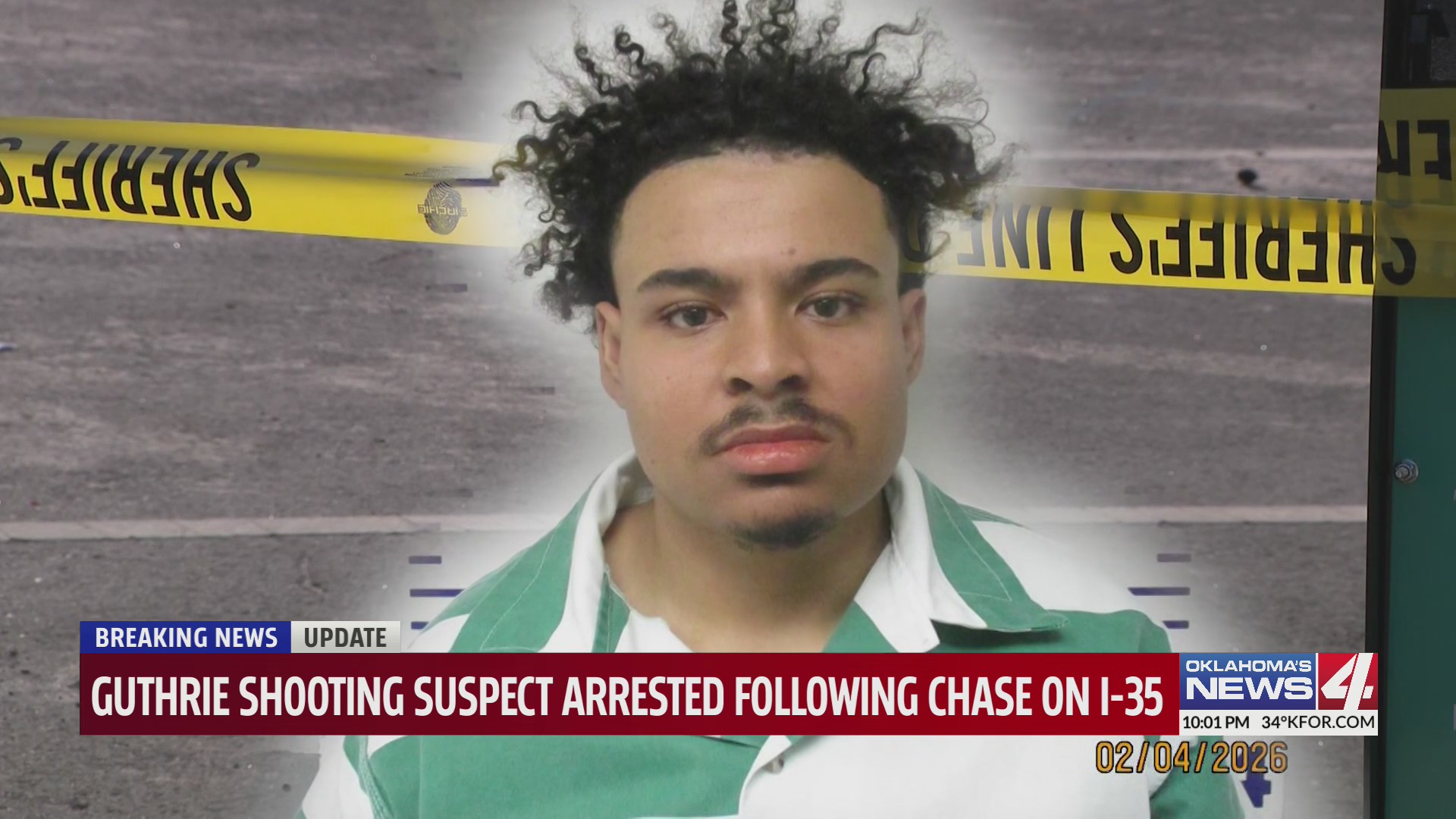 Guthrie shooting suspect arrested following chase on I-35