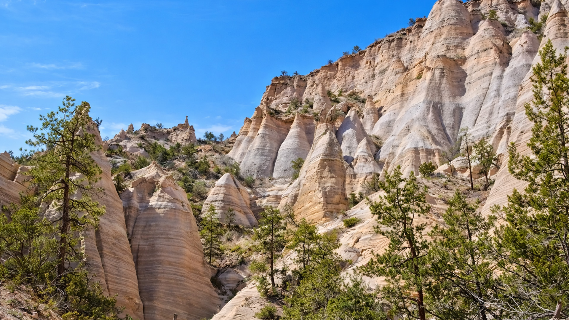 Ancient stone forms at Kasha Katuwe Tent Rocks