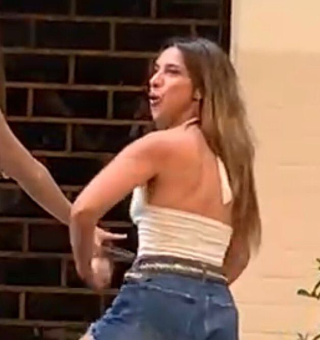 Agostina Páez en el episodio que la mantiene detenida