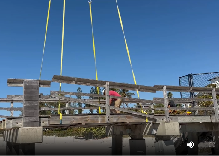 Chain saw rips through section of Naples Pier as demo progresses