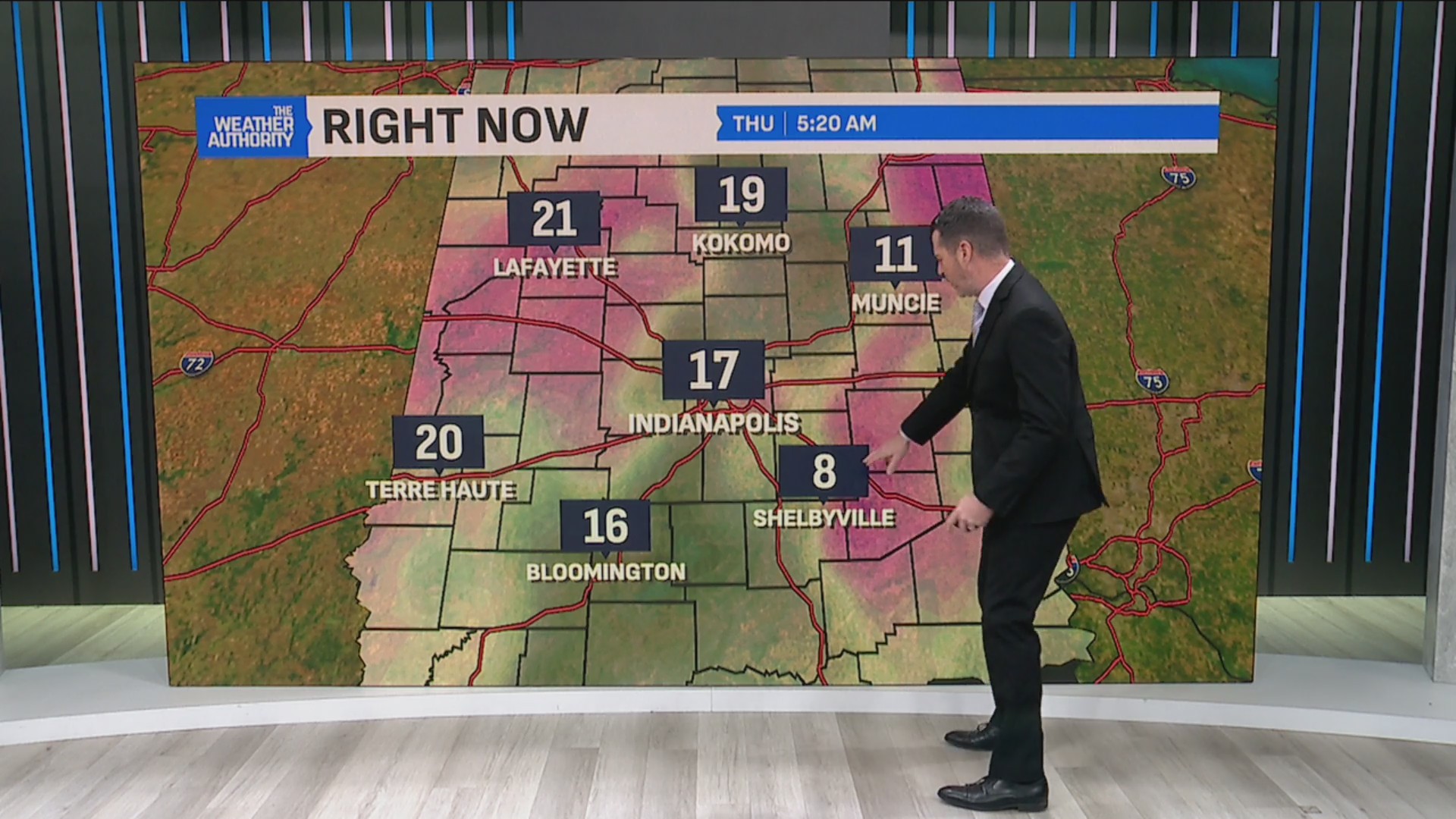 Weak snow chances; below normal temperatures hold