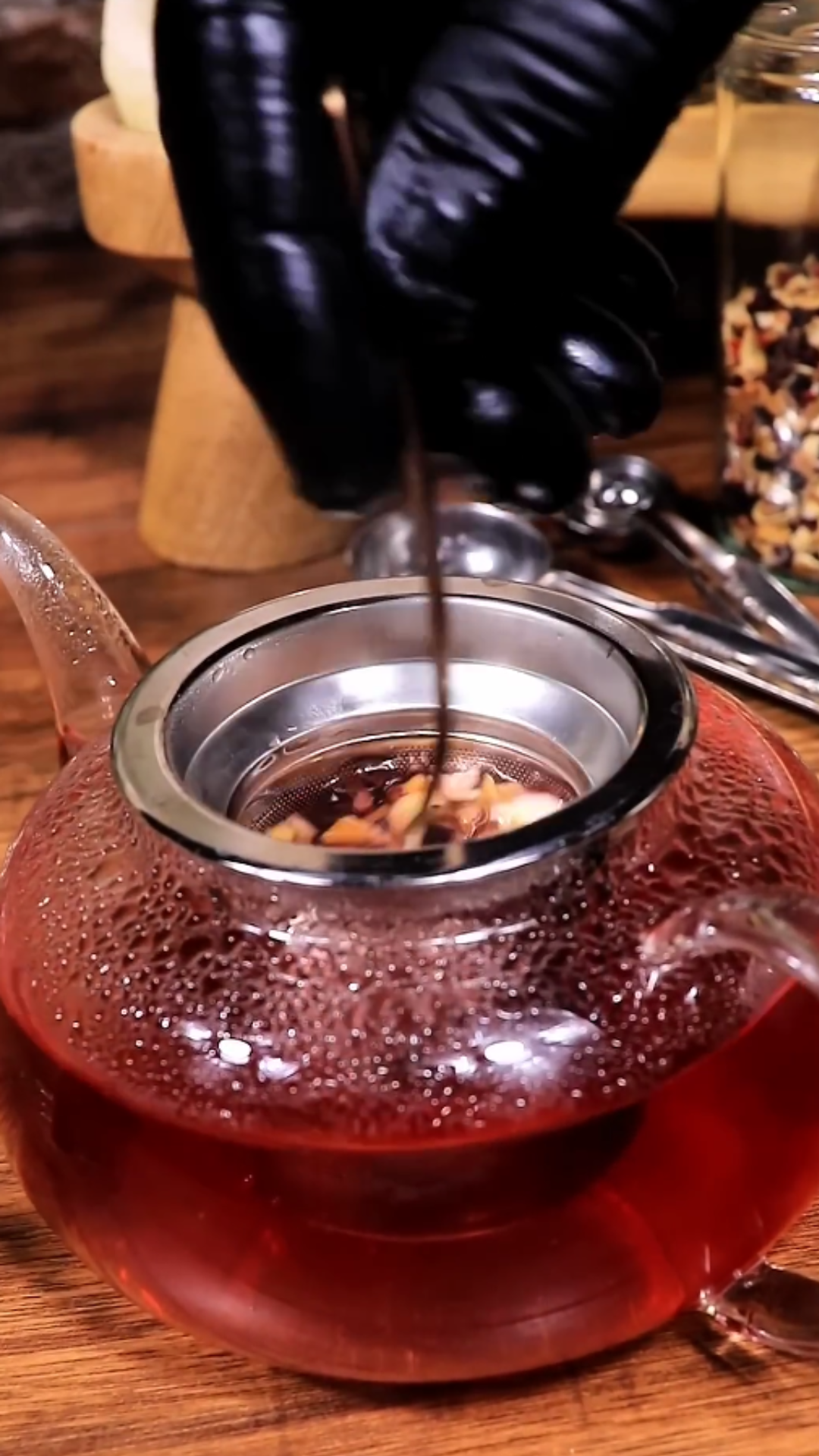 This ruby red hibiscus tea is refreshing and so easy to make