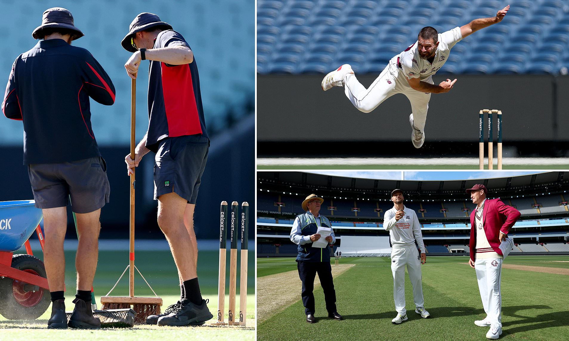 MCG pitch faces more scrutiny as 17 wickets fall on day one of first ...