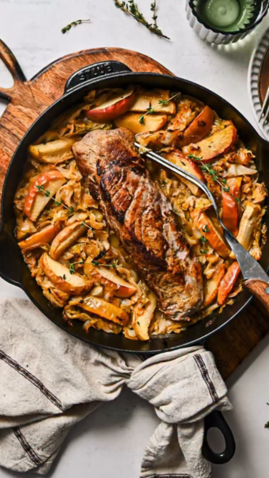 This one pan pork dinner tastes like pure comfort food