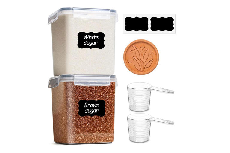 Stop storing brown sugar in the bag — these containers keep it soft for ...