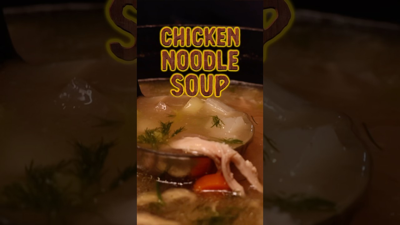Cook the ultimate classic chicken noodle soup for the soul