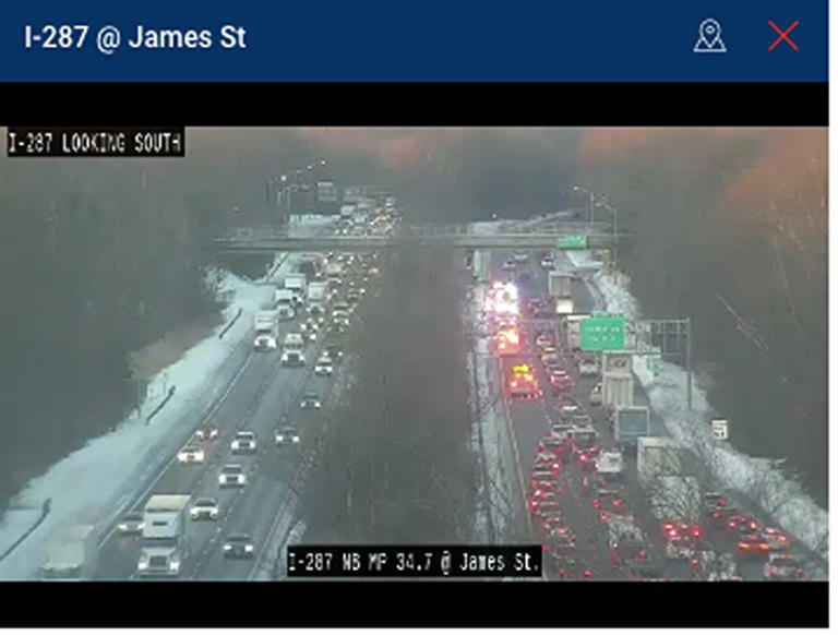 Morning crashes snarl traffic on I-287, I-80