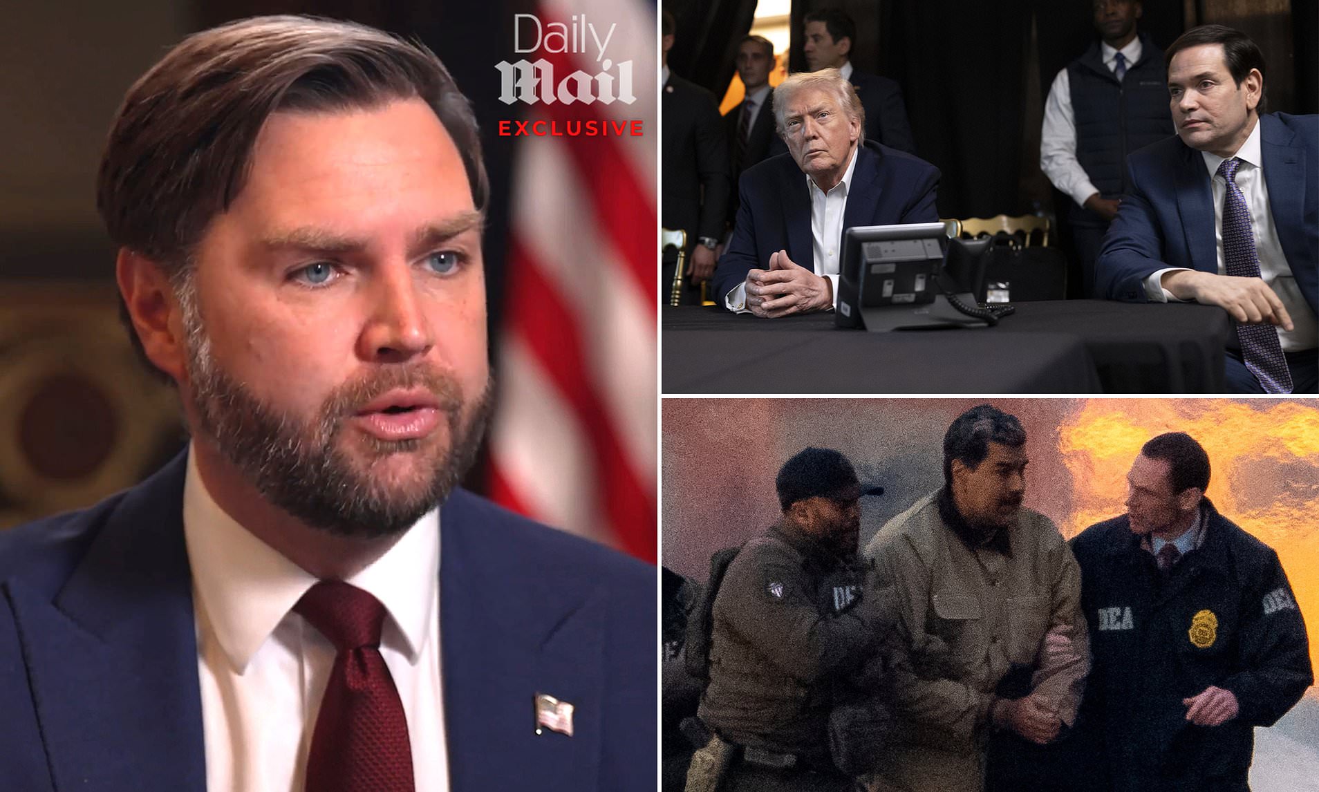 JD Vance lets slip Trump chain of command as VP reveals whereabouts ...