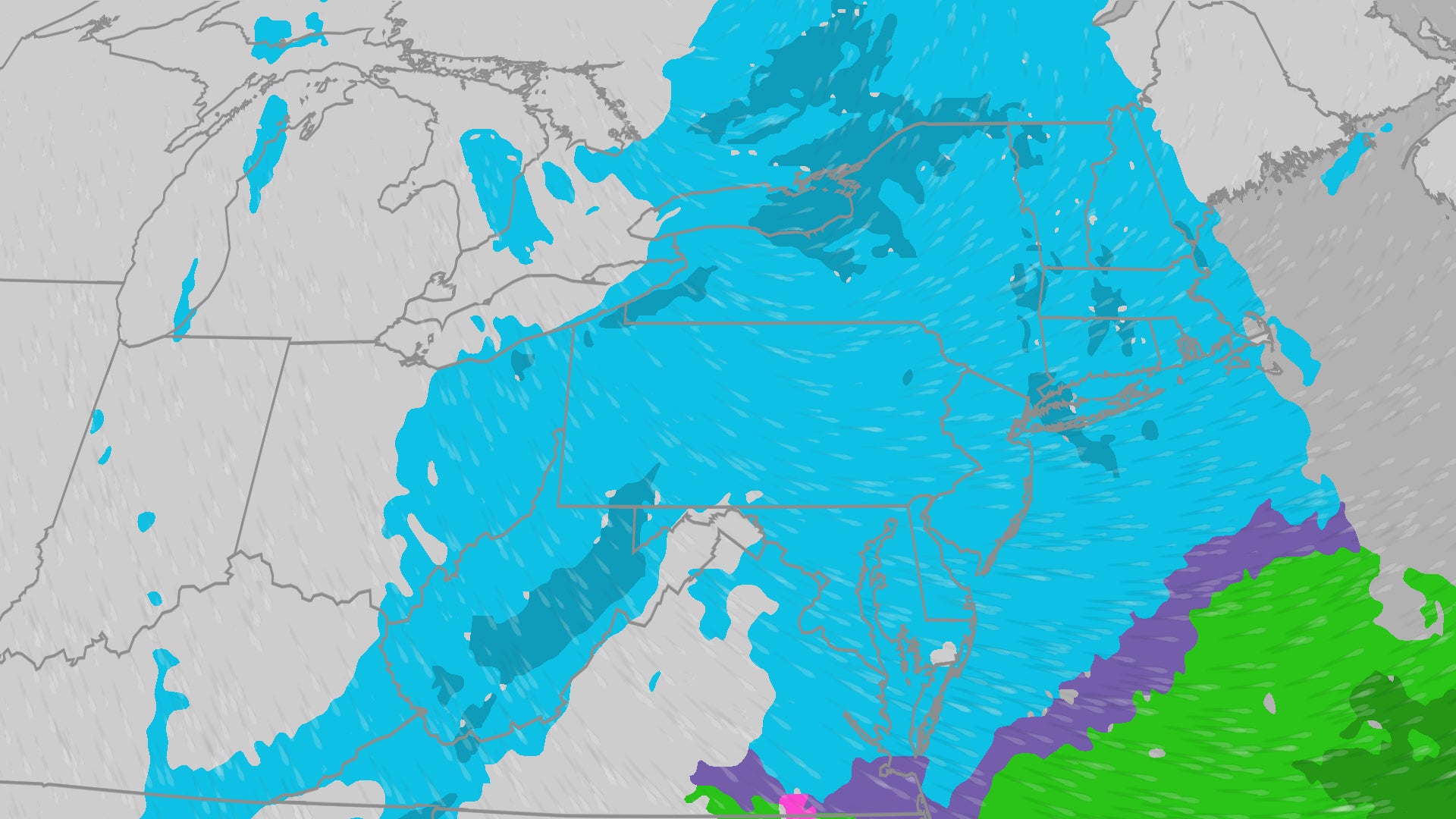 Strong cold front brings chance for snow, snow squalls