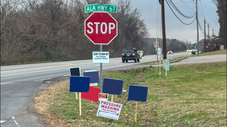 Decatur to remove advertising signs from streets and intersections over ...