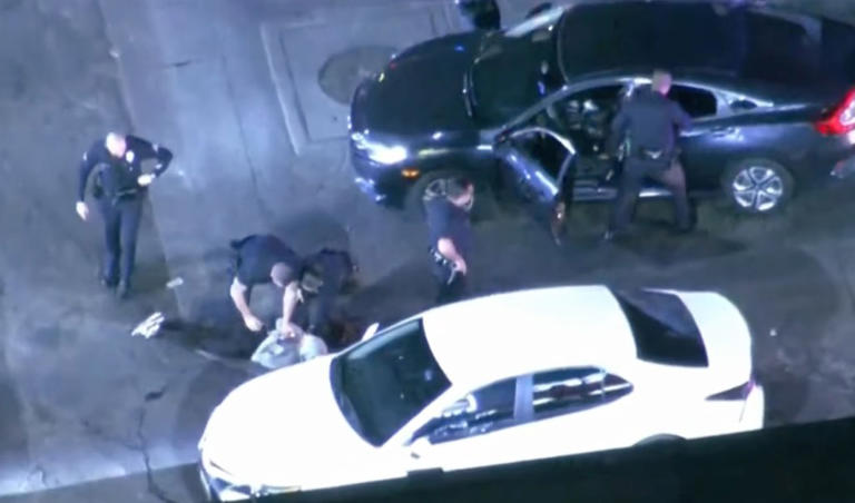 DUI suspect dances for cops after wild police chase through streets of LA