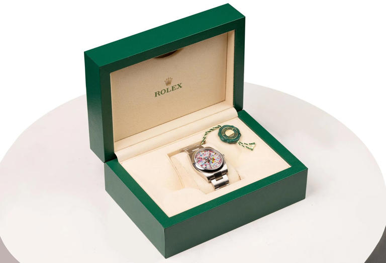 Someone just won this one-off Rolex with a dial customised by... fly vomit
