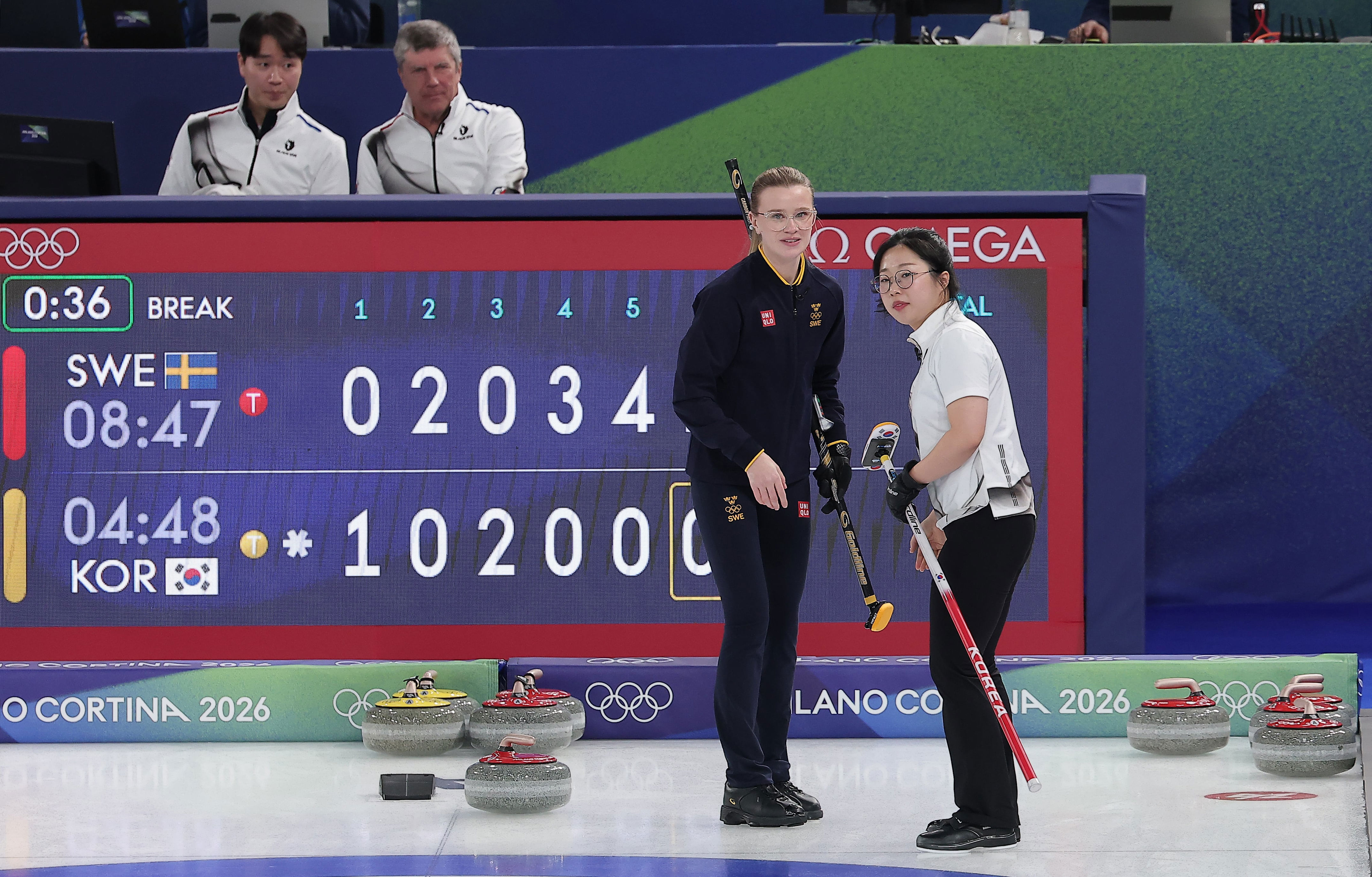 Referee halts Korean curling match without concession