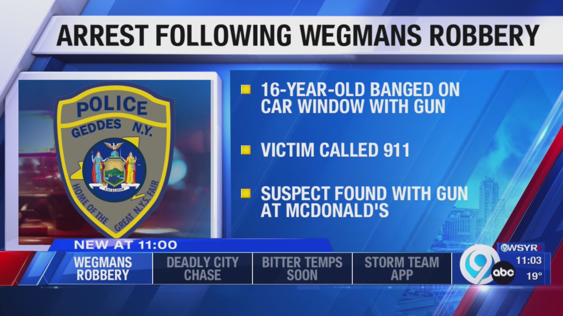 Teen arrested after robbery outside of Fairmount Wegmans