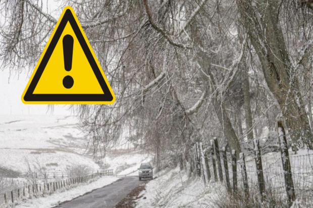 Yellow weather warning issued as snow set to hit parts of the North East