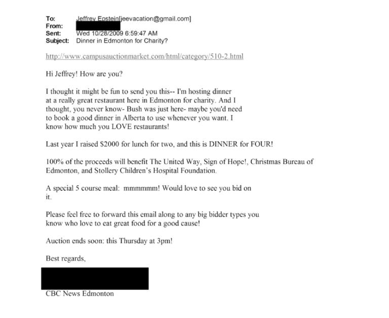 First reading: Where and how Canada shows up in the Epstein files