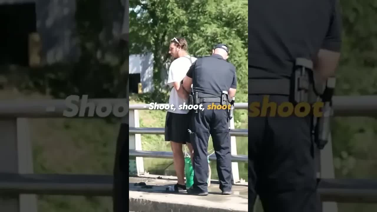 I found something - police put me in handcuffs