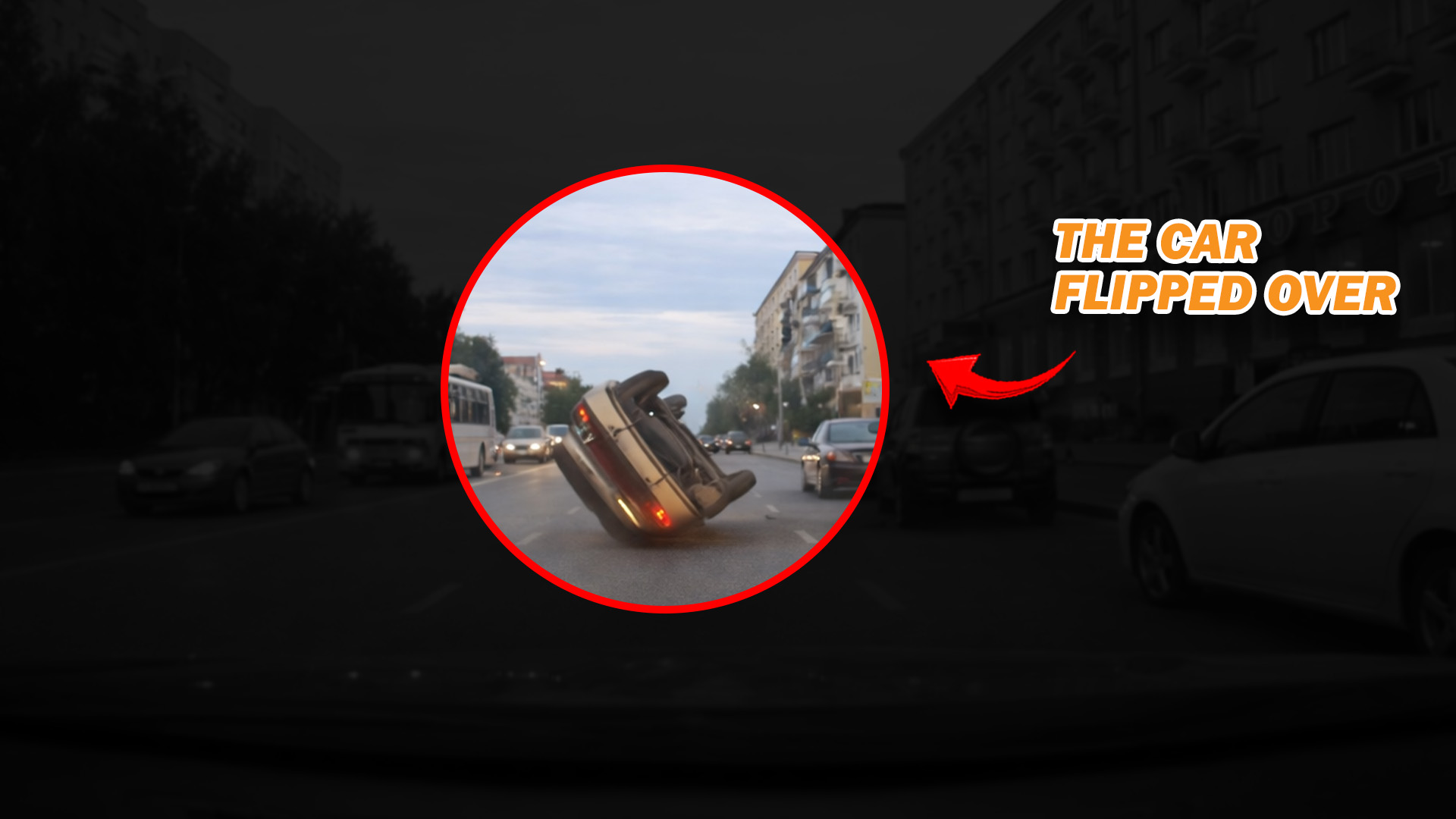 Hit another car and caused it to roll over