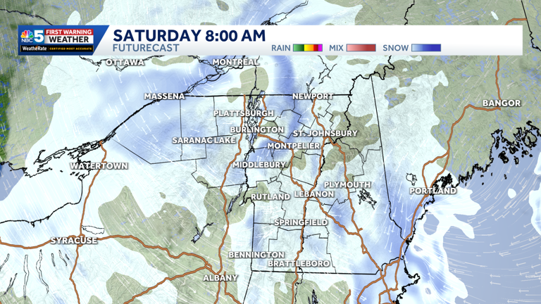 Snow squalls, arctic cold this weekend in Vermont and New York