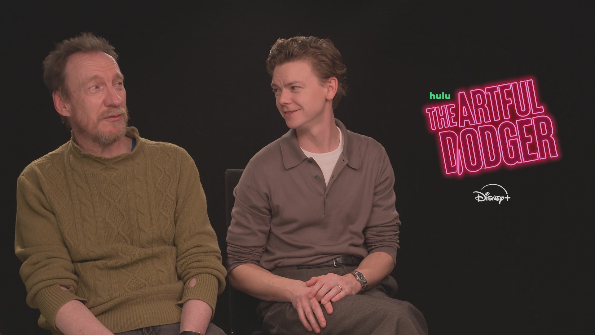 David Thewlis & Thomas Brodie-Sangster chat Artful Dodger S2
