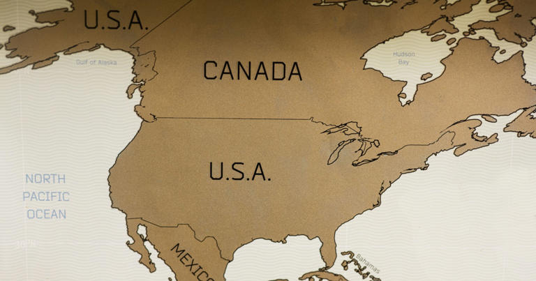 The border between the US and Canada is the longest in the world, but ...