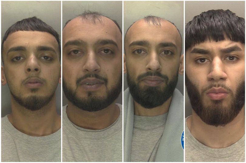 Faces of West Midlands group who stabbed man to death in broad daylight