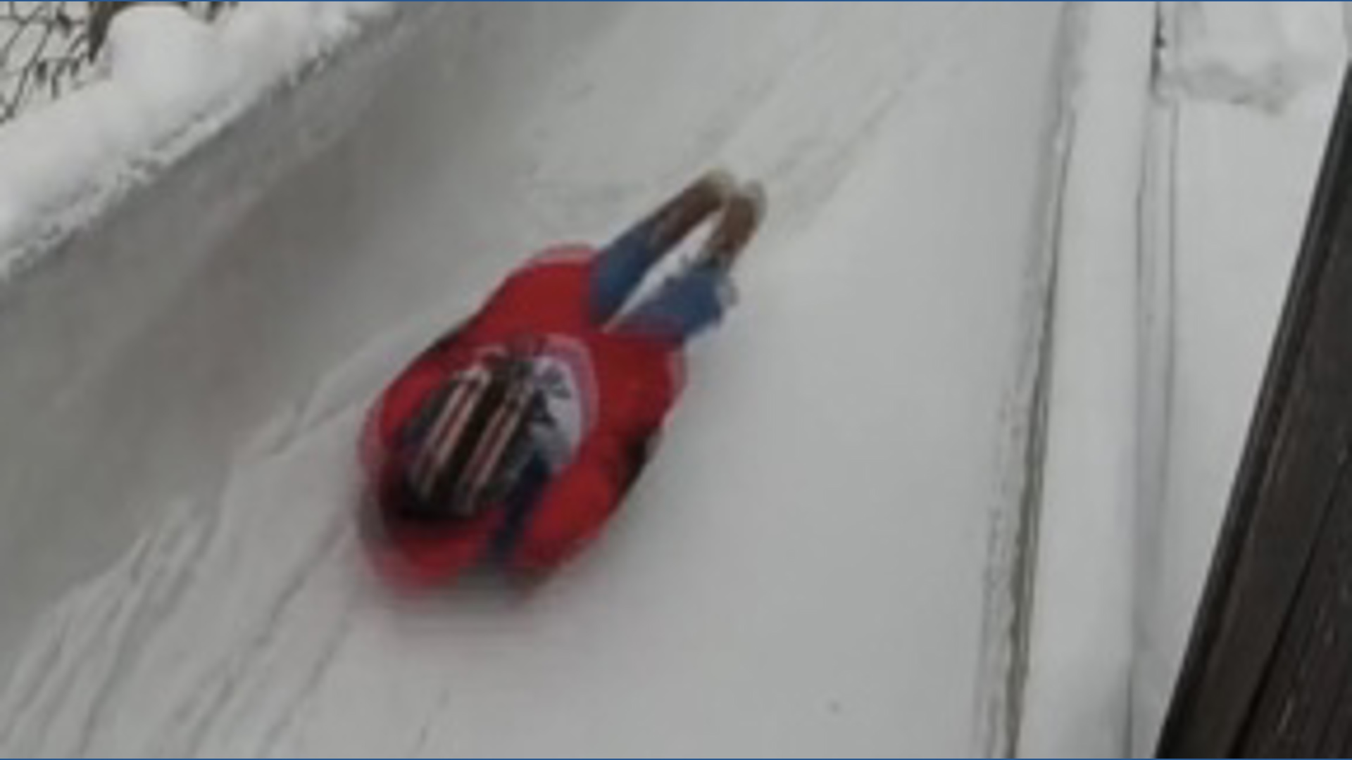 A bumpy ride down the Muskegon luge track!