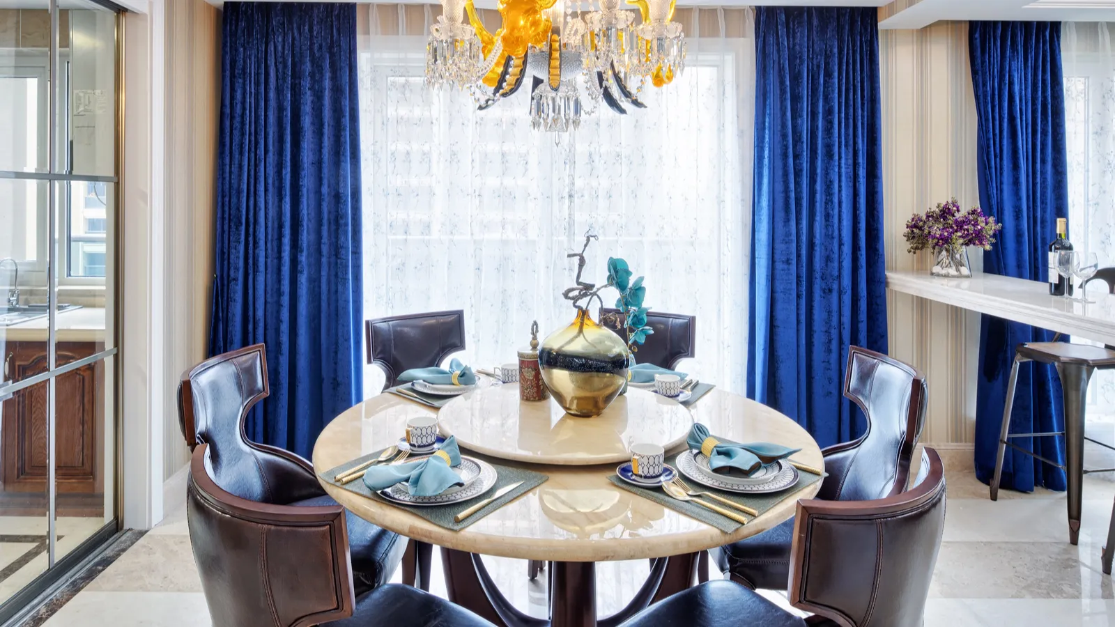 How celebrity dining spaces balance elegance and everyday use