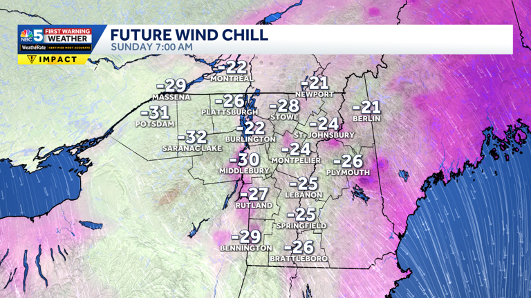 Snow squalls, arctic cold this weekend in Vermont and New York