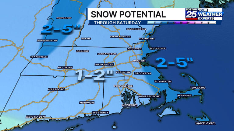 On your radar: How much snow is expected in Mass. this weekend? See the ...