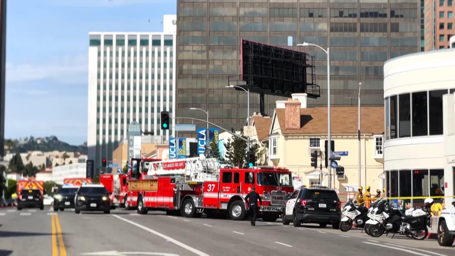 3 dead, 6 hurt after car hits bicyclist and crashes into Los Angeles ...