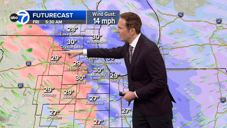 Chicago weather forecast Friday includes possible freezing rain during ...