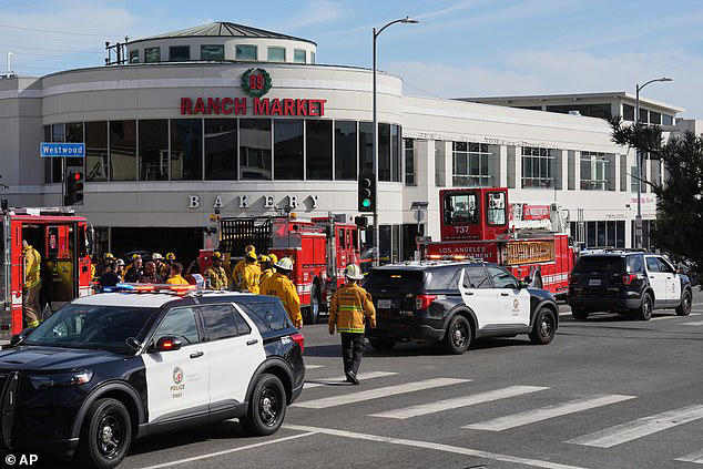 Chaos as 3 killed and 7 injured after car crashes into busy Los Angeles ...