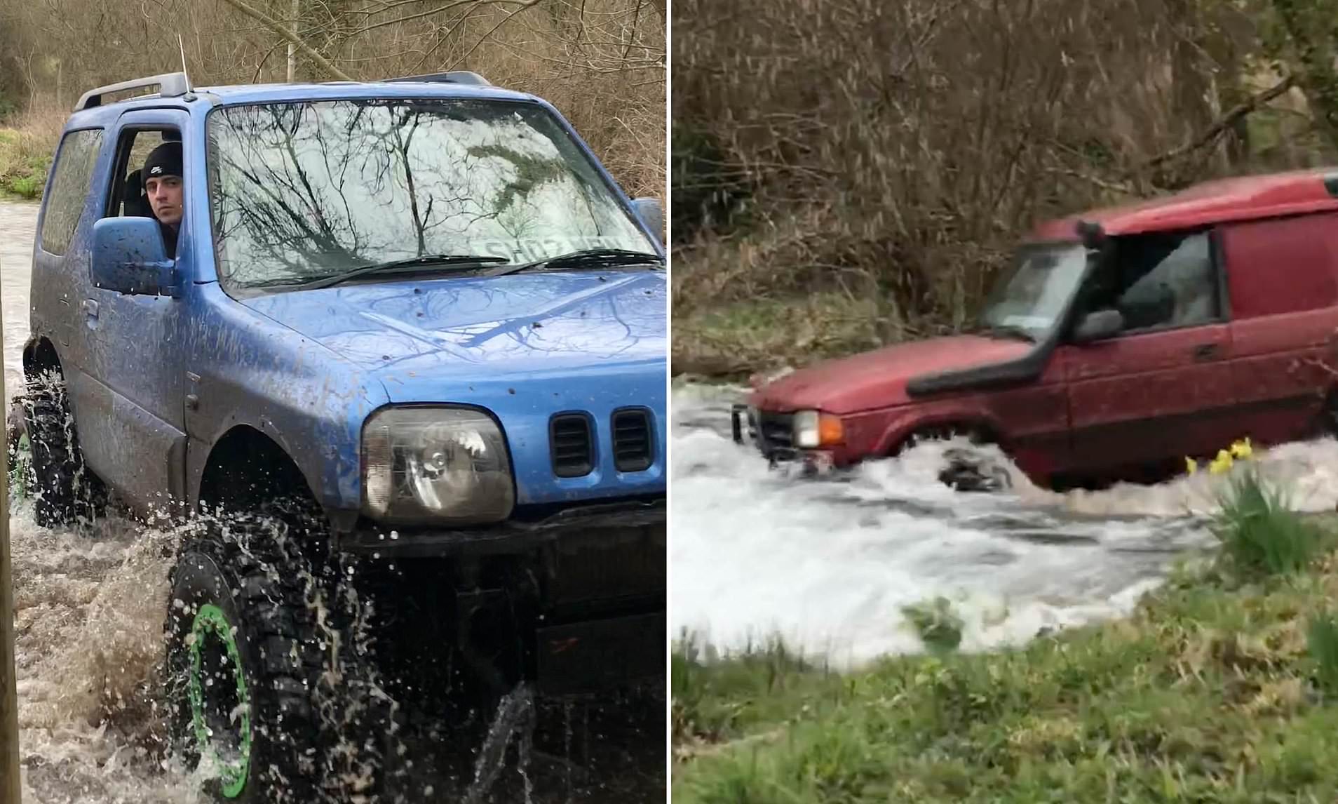 Eco-campaigners' fury over 4x4 drivers 'ripping up' protected chalk stream