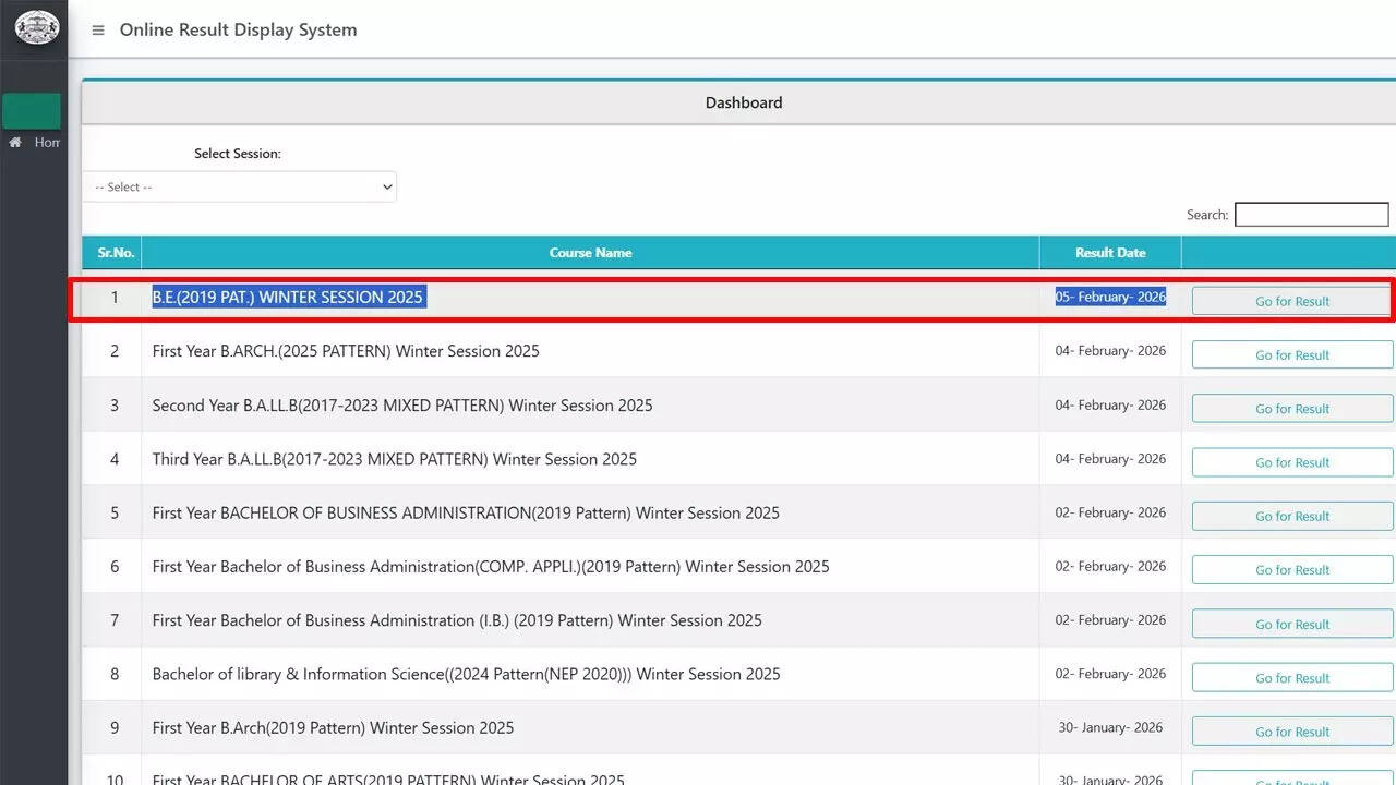SPPU BE winter session result 2026 released at unipune.ac.in: Direct ...