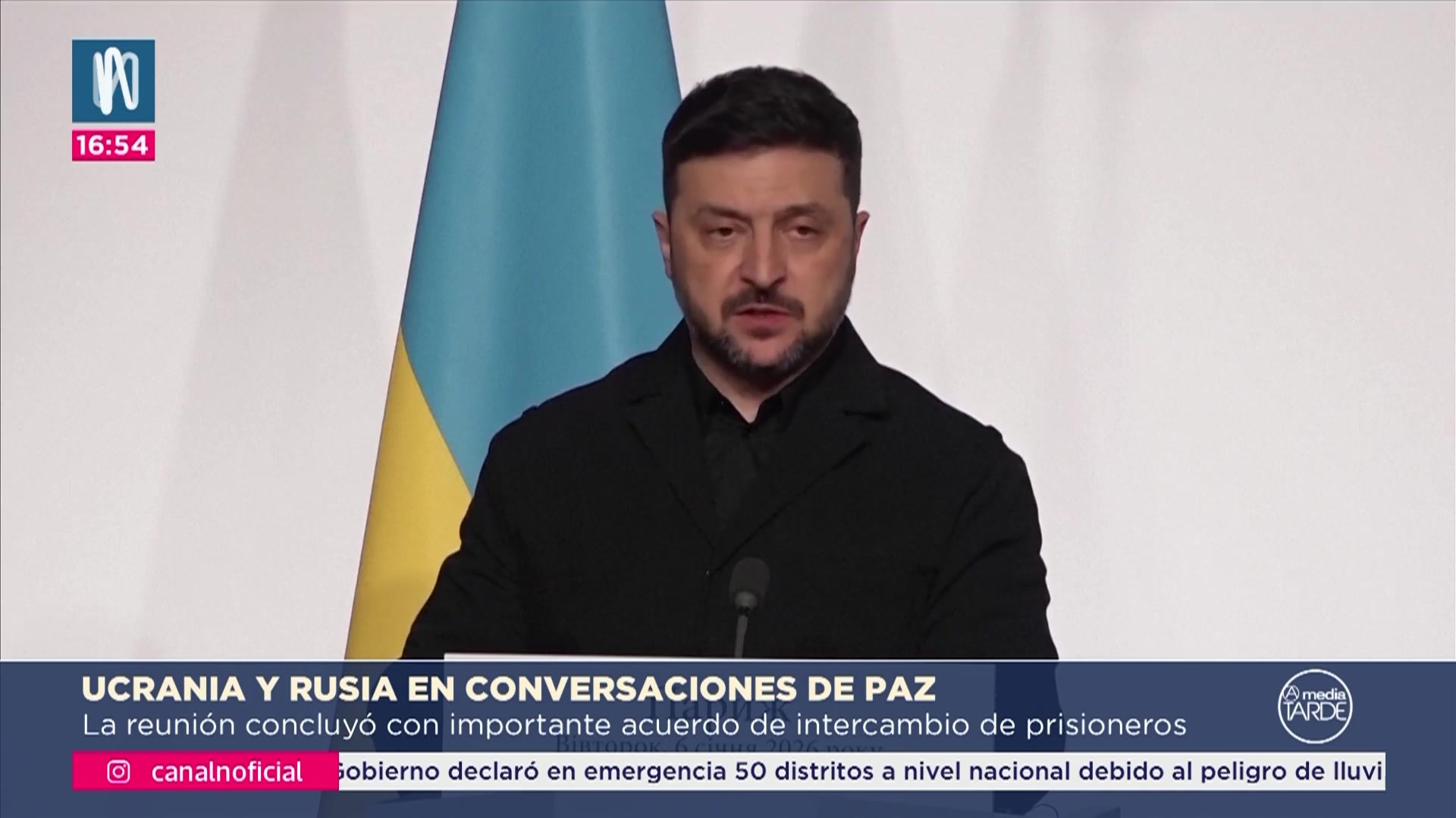 Ucrania y Rusia culminan segundo día de conversaciones de paz