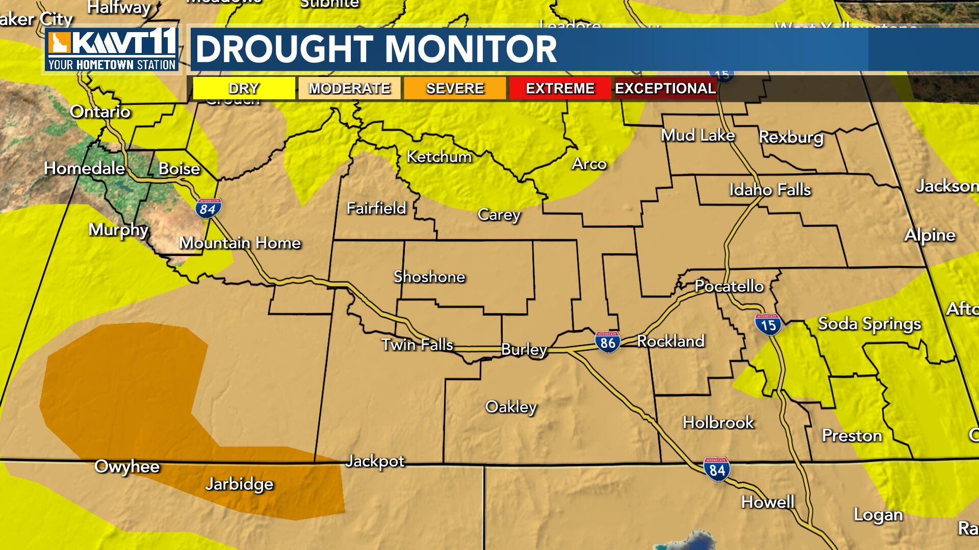Dry conditions continue, but rain returns to the forecast next week