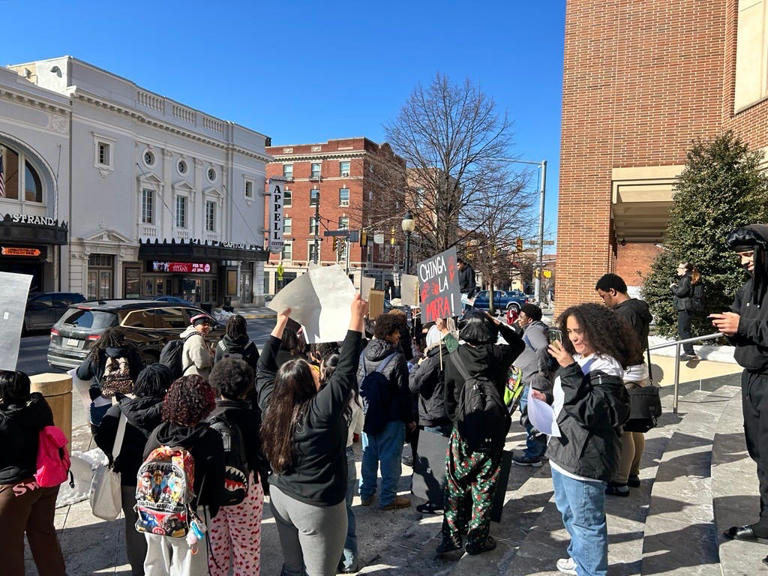 William Penn HS students stage walkout to protest ICE actions