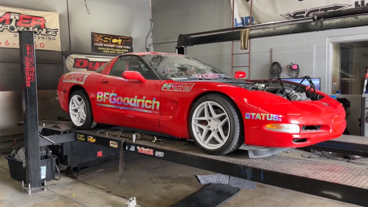 Testing a custom engine build in a Corvette