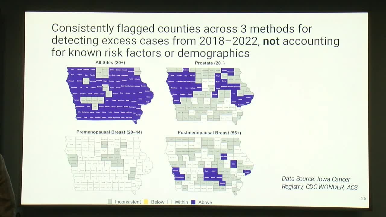 87 of 99 Iowa counties report higher cancer rates than national trend ...