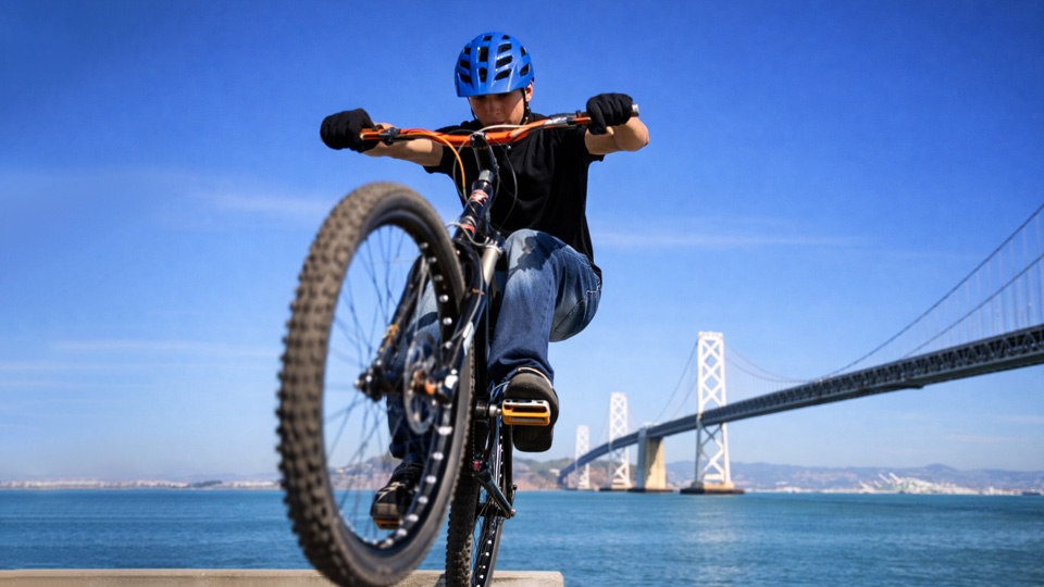 Bike tricks and big drops in San Francisco